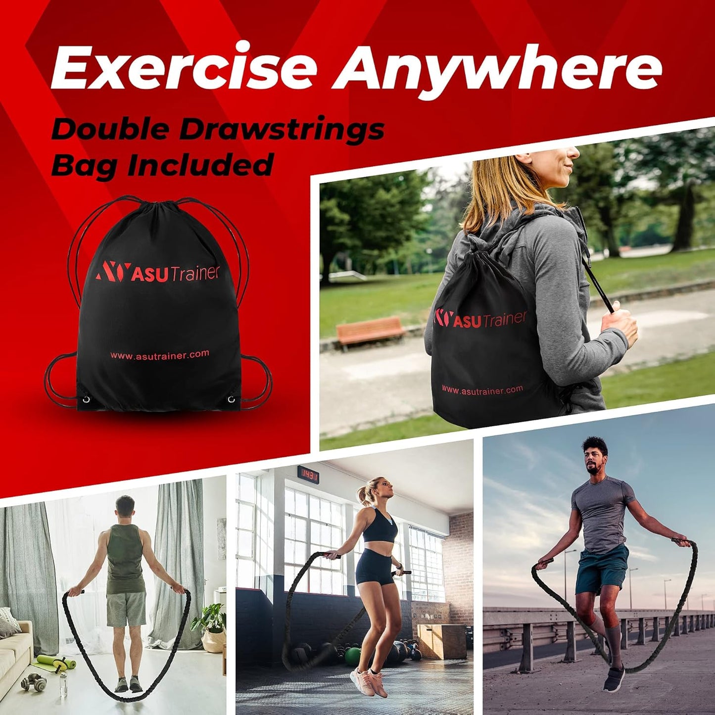 Fitza ASU Weighted Jump Rope – Heavy Rope