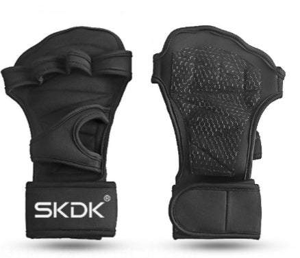 Halffinger Hand Lifting Workout Grip Training Sports Anti Slip Breathable Exercise Fitness Gloves