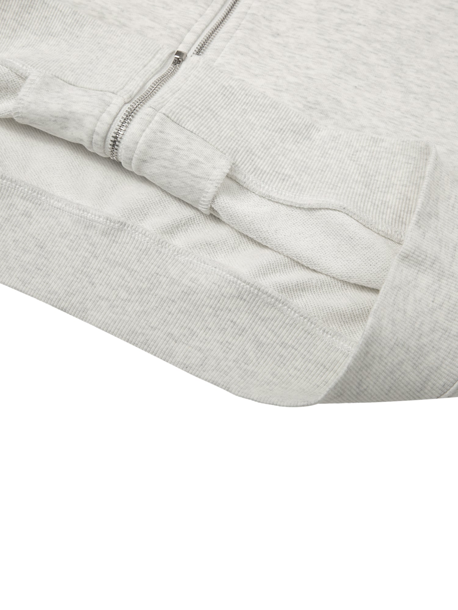 Cropped Zip-Up Hoodie